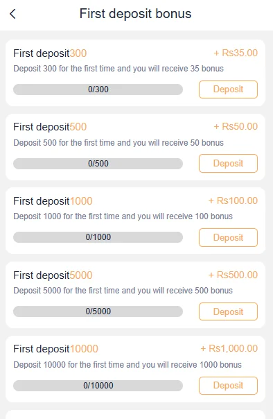 New Member First Deposit Bonus
